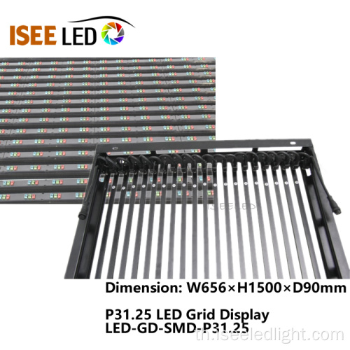 P31.25 ความโปร่งใสของ LED จอแสดงผล LED